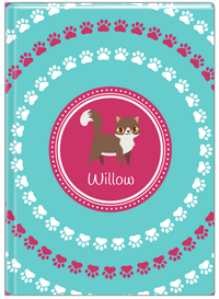 Thumbnail for Personalized Cats Journal XV - Teal Background - Cat II - Front View