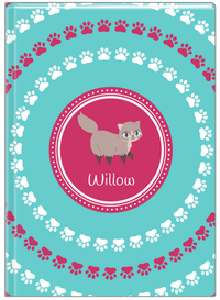 Thumbnail for Personalized Cats Journal XV - Teal Background - Cat III - Front View