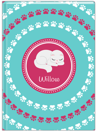 Thumbnail for Personalized Cats Journal XV - Teal Background - Cat VI - Front View