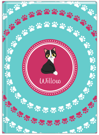 Thumbnail for Personalized Cats Journal XV - Teal Background - Cat IX - Front View