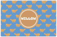 Thumbnail for Personalized Cats Placemat VI - Blue Background - Cat II -  View