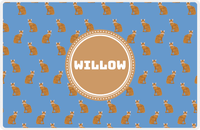 Thumbnail for Personalized Cats Placemat VI - Blue Background - Cat VIII -  View