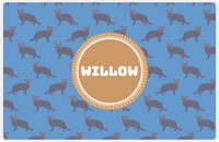 Thumbnail for Personalized Cats Placemat VI - Blue Background - Cat X -  View