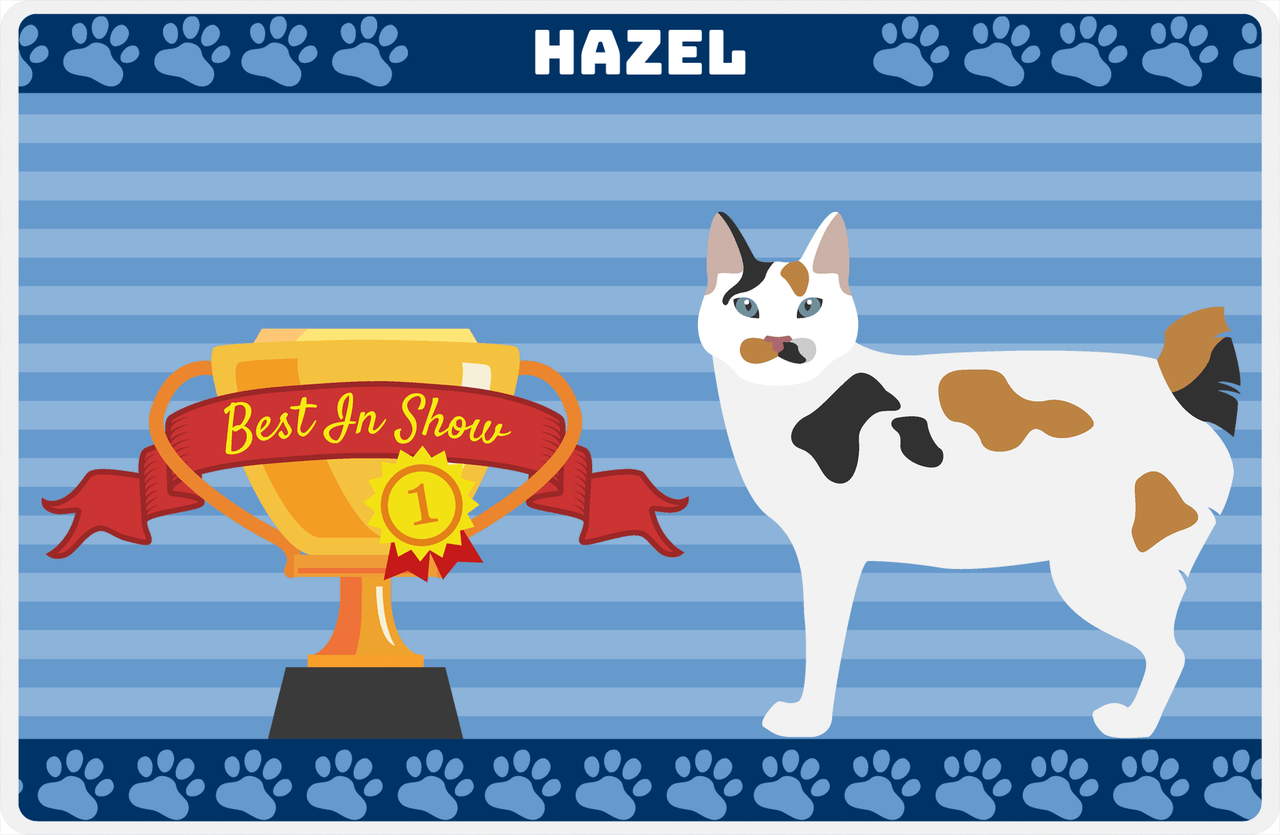 Personalized Cats Placemat VIII - Best In Show - Cat I -  View