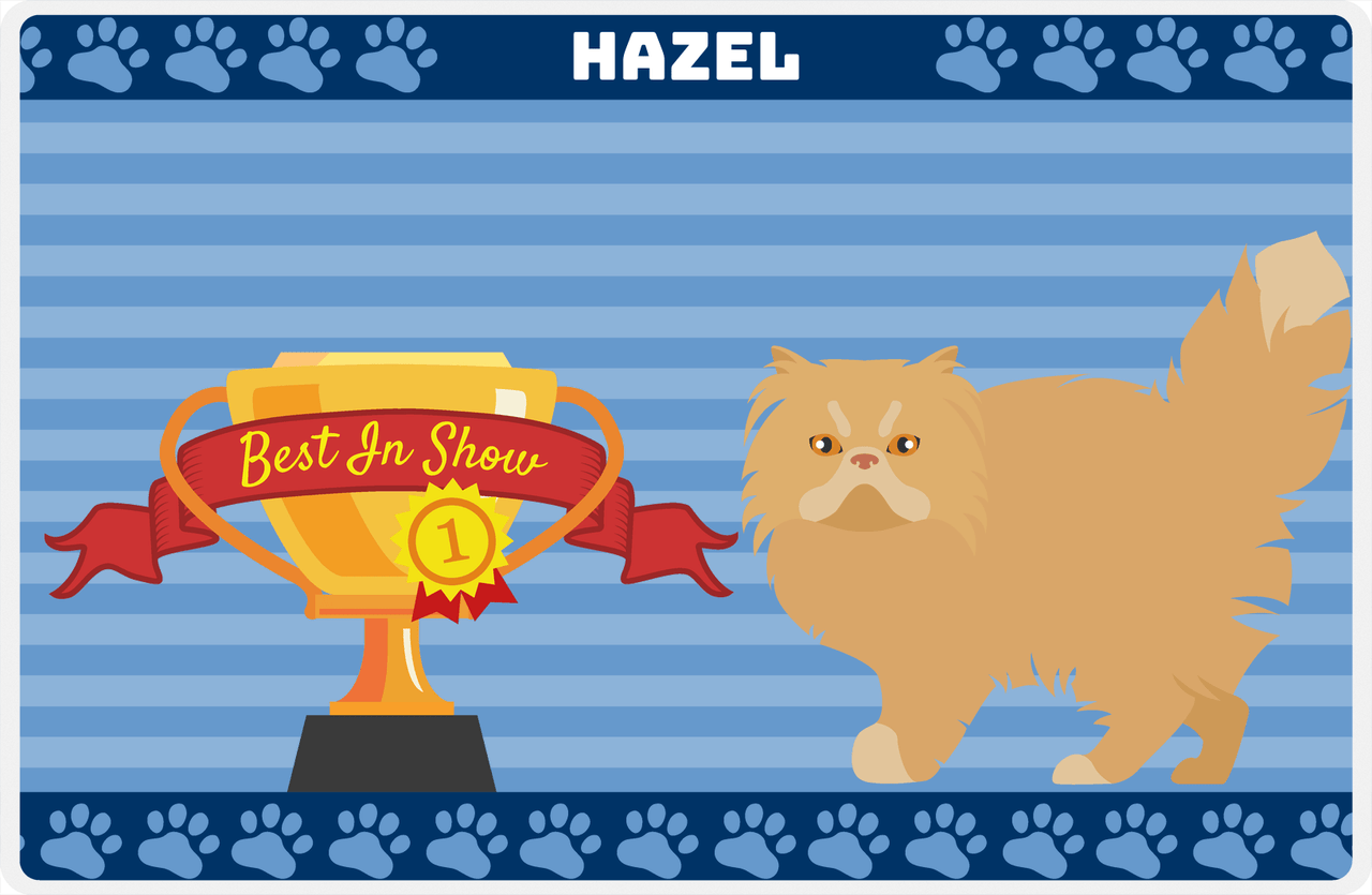 Personalized Cats Placemat VIII - Best In Show - Cat II -  View