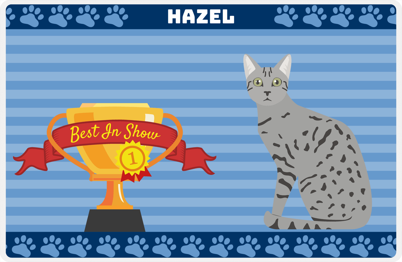 Personalized Cats Placemat VIII - Best In Show - Cat III -  View