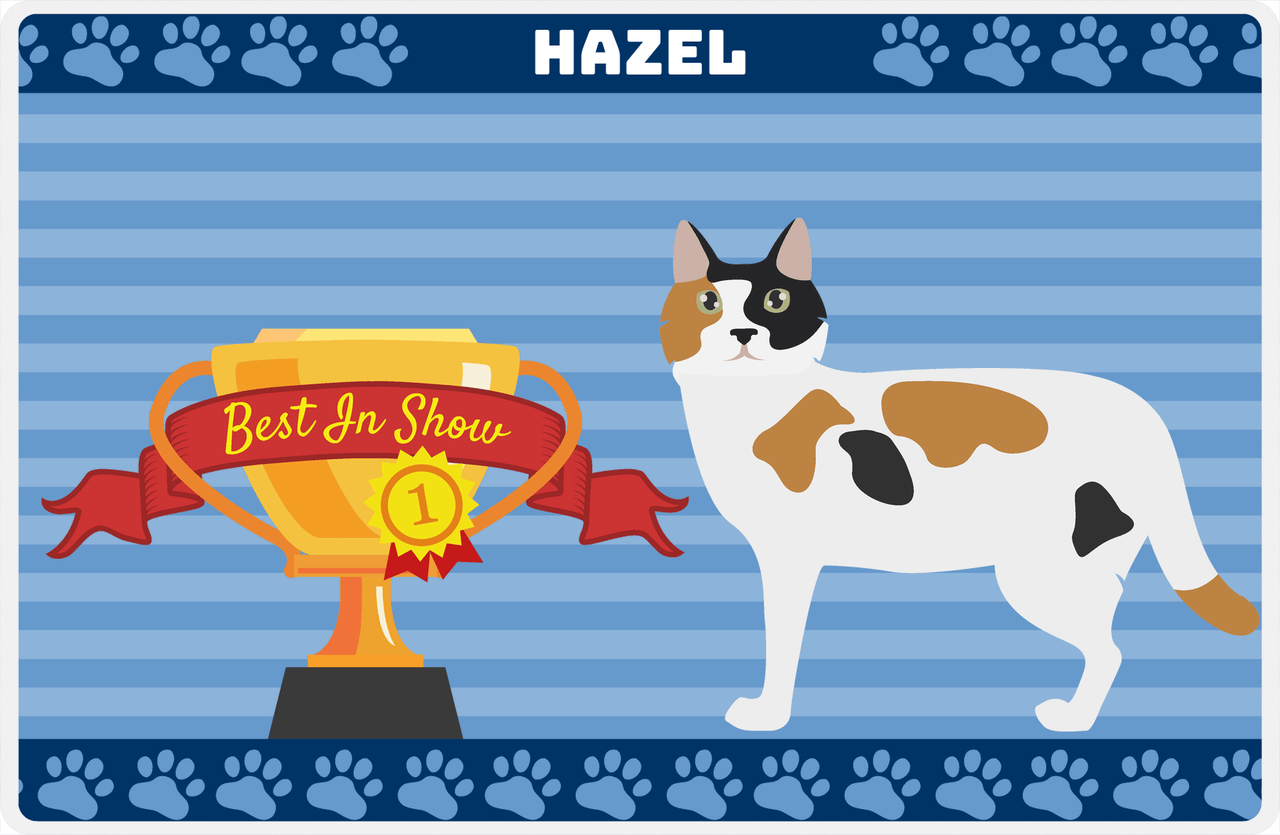 Personalized Cats Placemat VIII - Best In Show - Cat VII -  View