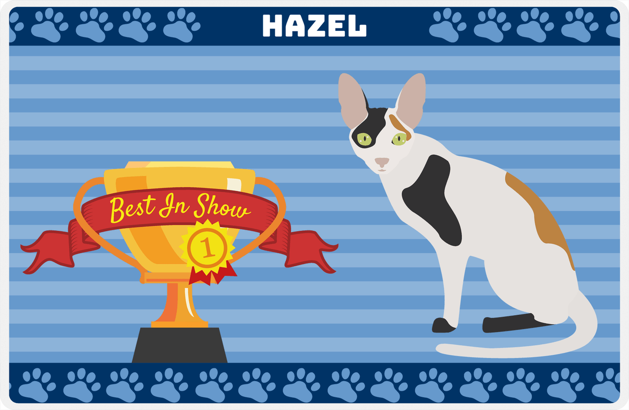 Personalized Cats Placemat VIII - Best In Show - Cat IX -  View