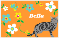 Thumbnail for Personalized Cats Placemat IX - Flower Feline - Cat V -  View
