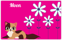 Thumbnail for Personalized Cats Placemat X - Pink Background - Cat I -  View