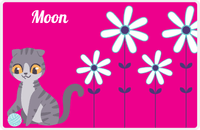 Thumbnail for Personalized Cats Placemat X - Pink Background - Cat IV -  View