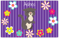 Thumbnail for Personalized Cats Placemat XII - Circle of Flowers - Cat V -  View
