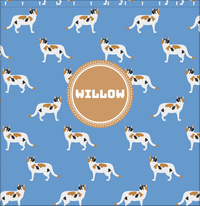 Thumbnail for Personalized Cats Shower Curtain VI - Blue Background - Cat VII - Decorate View