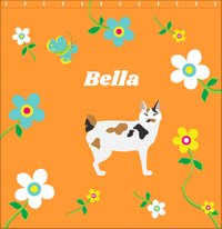 Thumbnail for Personalized Cats Shower Curtain IX - Flower Feline - Cat I - Decorate View