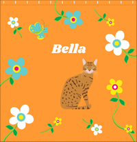 Thumbnail for Personalized Cats Shower Curtain IX - Flower Feline - Cat VIII - Decorate View