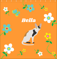 Thumbnail for Personalized Cats Shower Curtain IX - Flower Feline - Cat IX - Decorate View