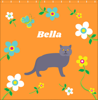 Thumbnail for Personalized Cats Shower Curtain IX - Flower Feline - Cat X - Decorate View