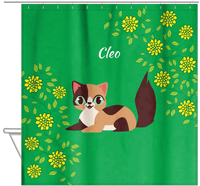 Thumbnail for Personalized Cats Shower Curtain XI - Kitten Mums - Cat I - Hanging View
