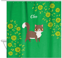 Thumbnail for Personalized Cats Shower Curtain XI - Kitten Mums - Cat II - Hanging View