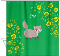 Thumbnail for Personalized Cats Shower Curtain XI - Kitten Mums - Cat III - Hanging View