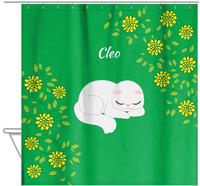 Thumbnail for Personalized Cats Shower Curtain XI - Kitten Mums - Cat VI - Hanging View