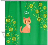 Thumbnail for Personalized Cats Shower Curtain XI - Kitten Mums - Cat VII - Hanging View