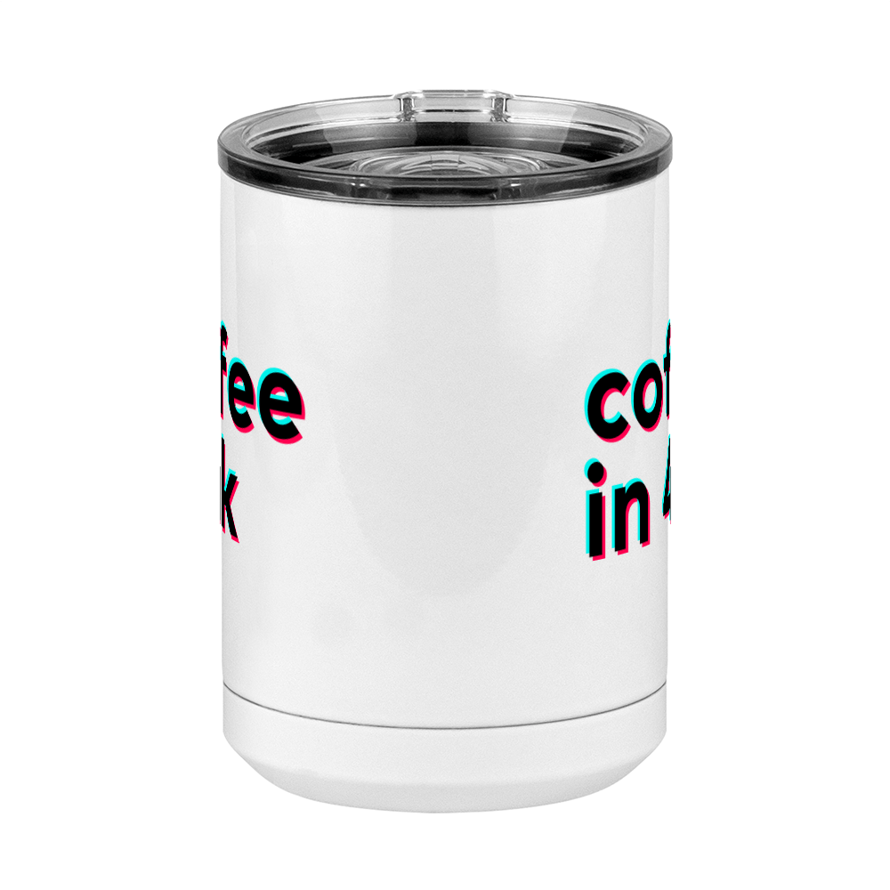 Caught in 4k Coffee Mug Tumbler with Handle (15 oz) - TikTok Trends - Front View