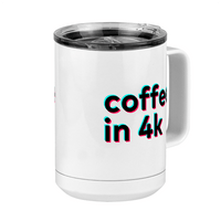 Thumbnail for Caught in 4k Coffee Mug Tumbler with Handle (15 oz) - TikTok Trends - Front Right View