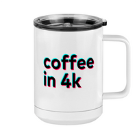 Thumbnail for Caught in 4k Coffee Mug Tumbler with Handle (15 oz) - TikTok Trends - Right View