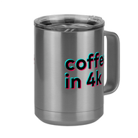 Thumbnail for Caught in 4k Coffee Mug Tumbler with Handle (15 oz) - TikTok Trends - Front Right View