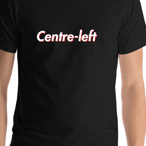 Centre-left T-Shirt - Black - Shirt Close-Up View