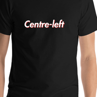 Thumbnail for Centre-left T-Shirt - Black - Shirt Close-Up View