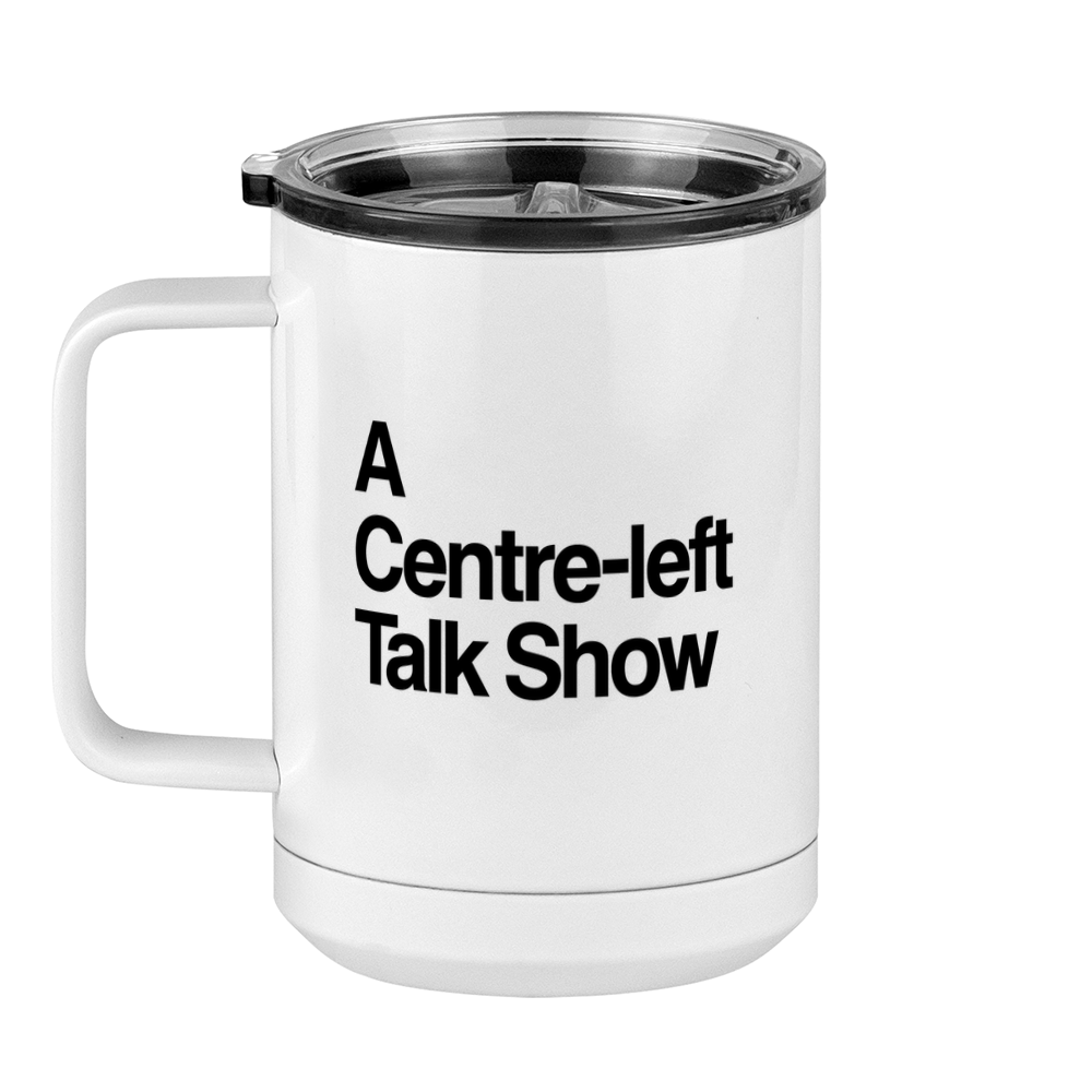 Centre-left Talk Show Coffee Mug Tumbler with Handle (15 oz) - Left View