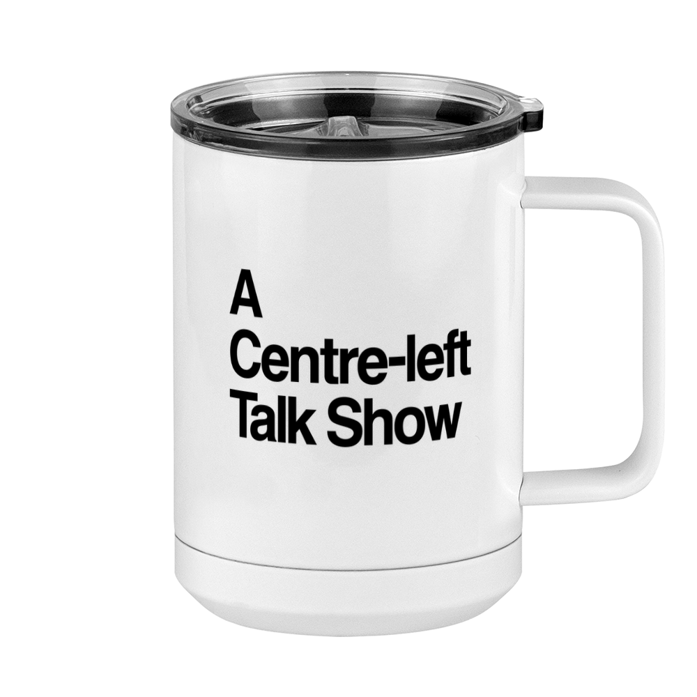 Centre-left Talk Show Coffee Mug Tumbler with Handle (15 oz) - Right View