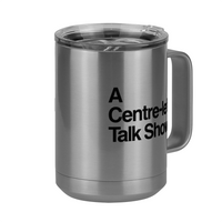 Thumbnail for Centre-left Talk Show Coffee Mug Tumbler with Handle (15 oz) - Front Right View