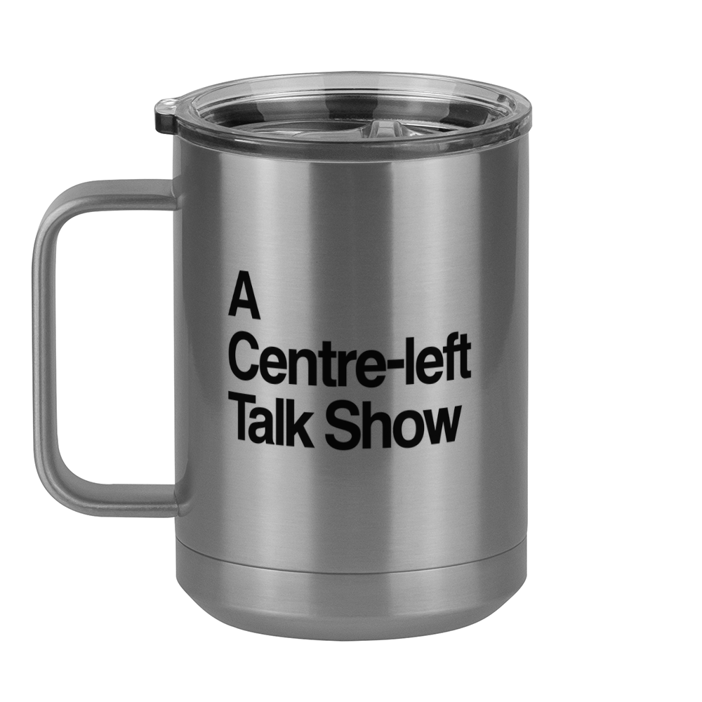 Centre-left Talk Show Coffee Mug Tumbler with Handle (15 oz) - Left View