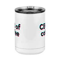 Thumbnail for CEO of Coffee Mug Tumbler with Handle (15 oz) - TikTok Trends - Front View