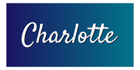 Thumbnail for Charlotte Ombre Beach Towel - Front View