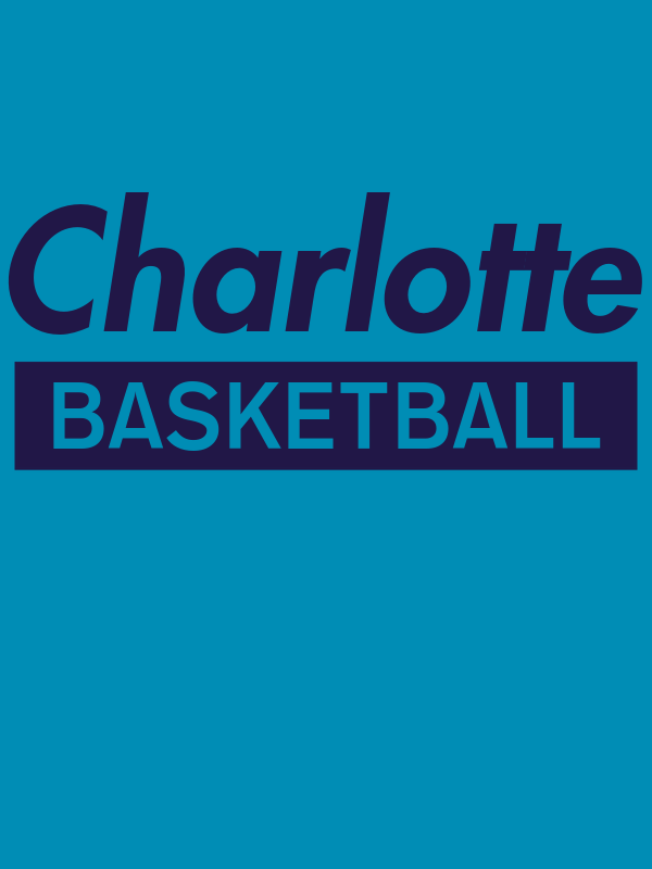 Charlotte Basketball T-Shirt - Teal - Decorate View