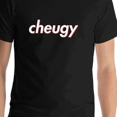Cheugy T-Shirt - Black - Shirt Close-Up View