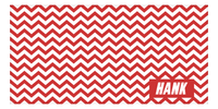 Thumbnail for Personalized Chevron Beach Towel - Front View