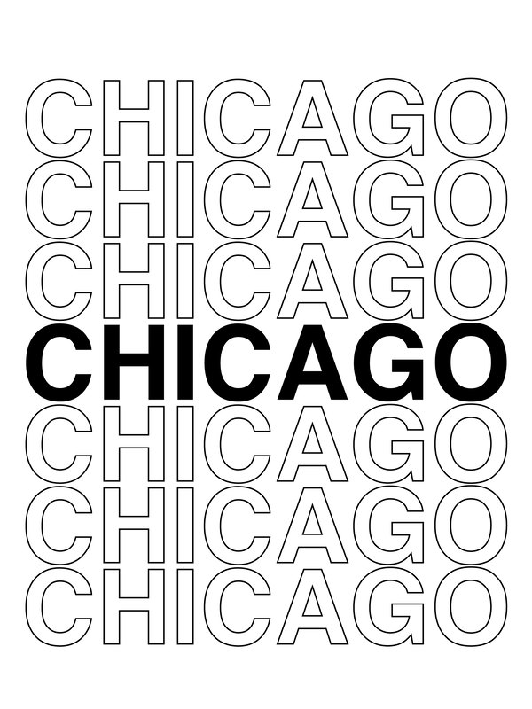 Chicago T-Shirt - White - Decorate View