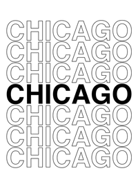 Thumbnail for Chicago T-Shirt - White - Decorate View