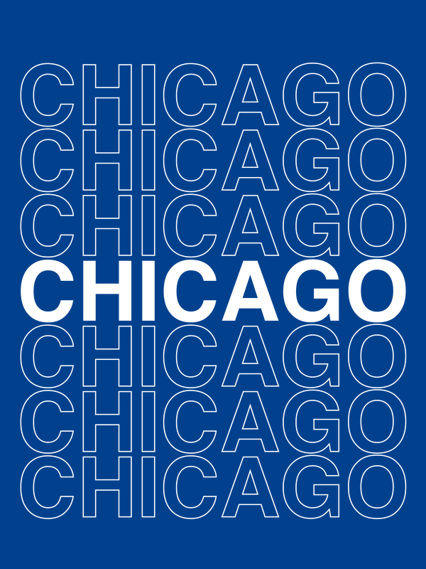 Chicago T-Shirt - Blue - Decorate View