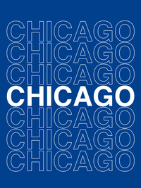 Thumbnail for Chicago T-Shirt - Blue - Decorate View