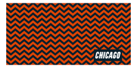 Thumbnail for Personalized Chicago Chevron Beach Towel - Front View