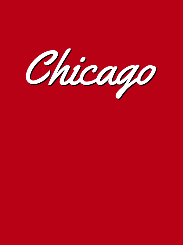 Personalized Chicago T-Shirt - Red - Decorate View