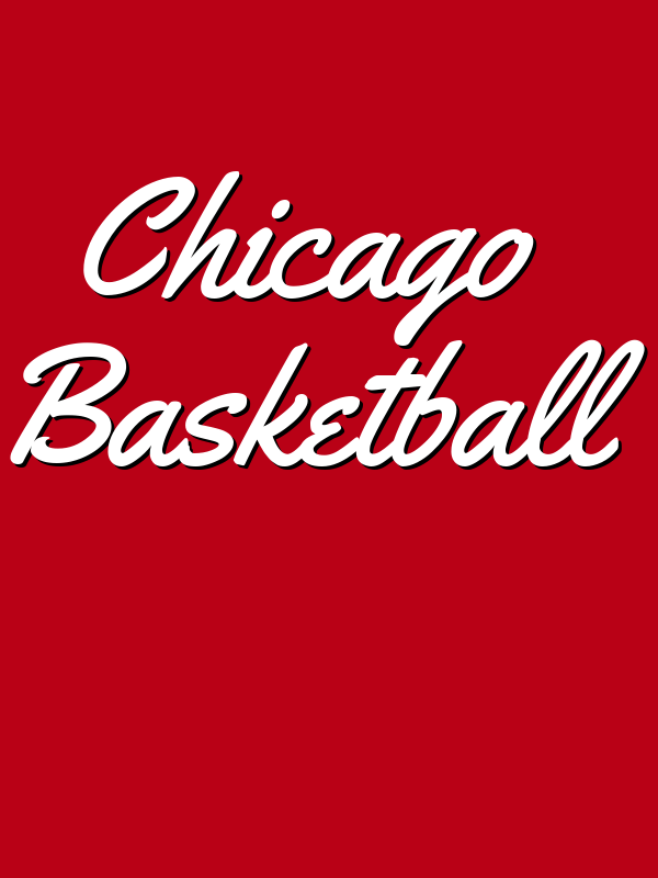 Personalized Chicago Basketball T-Shirt - Red - Decorate View