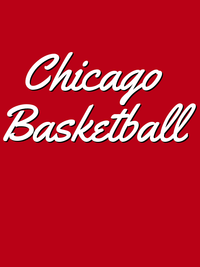 Thumbnail for Personalized Chicago Basketball T-Shirt - Red - Decorate View