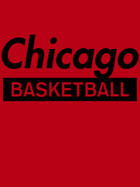 Thumbnail for Chicago Basketball T-Shirt - Red - Decorate View